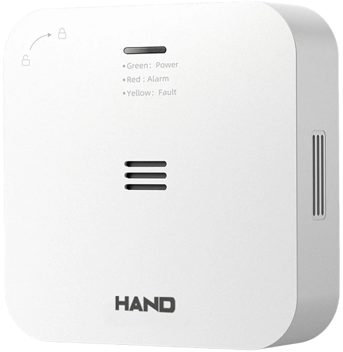 Plastrol Inteligentny czujnik tlenku węgla hand, sensor elektrochemiczny, wifi 2,4ghz tuya smart, 2xaa
