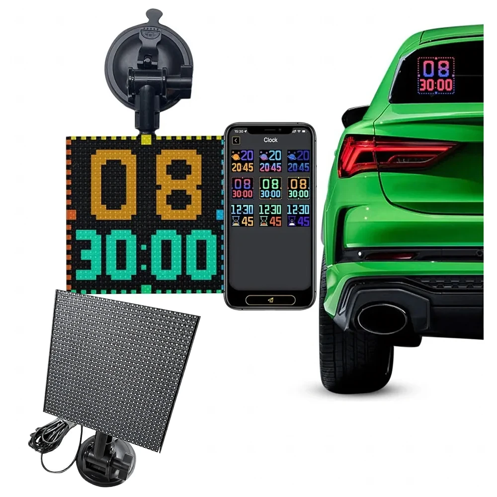 Inteligentny Išmanusis LED ekranas automobilio galinio lango animacijos rodymui