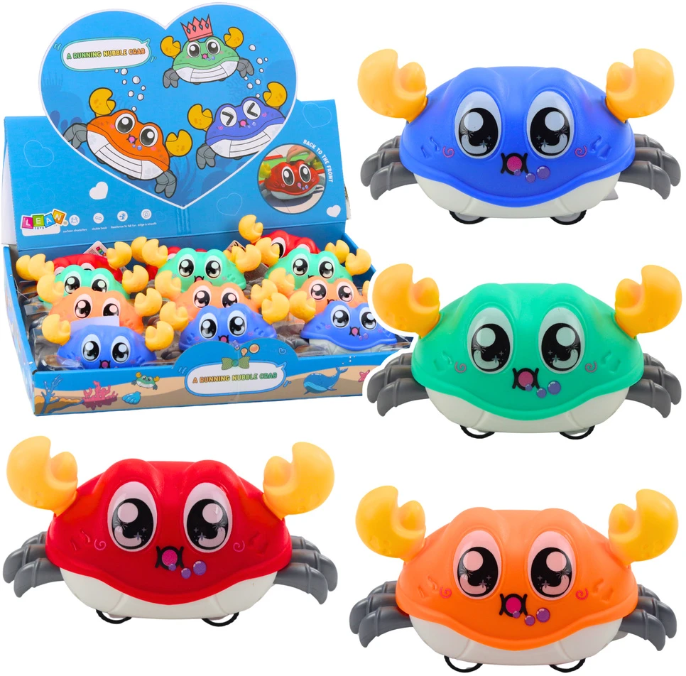 Lean Toys Interaktyvus varomasis važiuojantis krabas