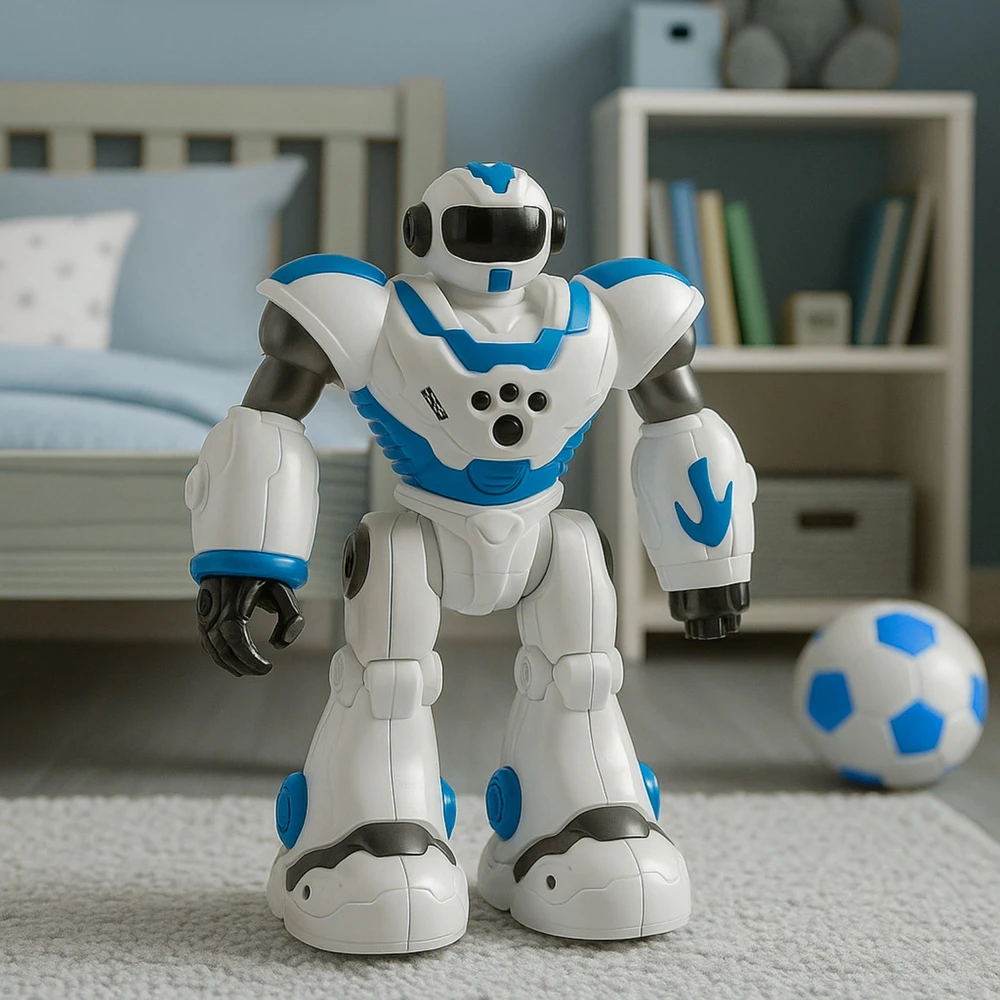 Lean Toys Interaktyvus nuotoliniu būdu valdomas robotas U ICTORY 16 funkcijų mėlynas