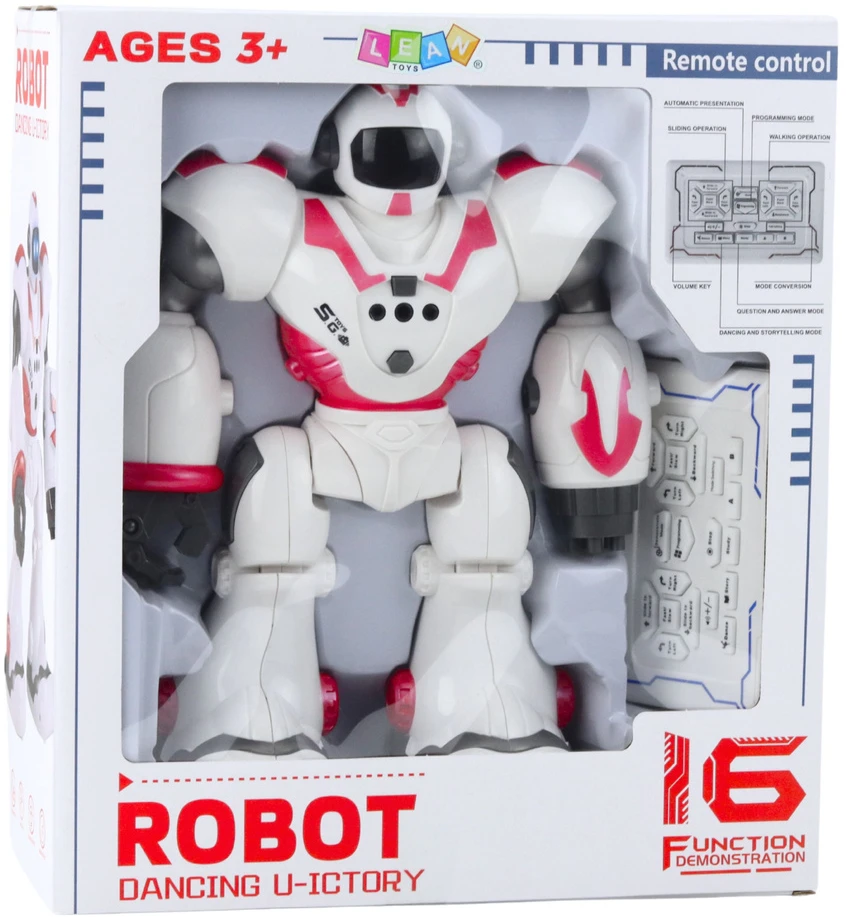 Lean Toys Interaktyvus robotas U ICTORY 22x28x9.5 cm
