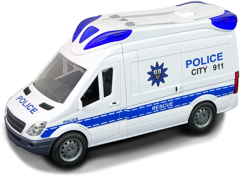 Lean Toys Policijos Radijo Automobilis su Šviesos ir Garso Efektais