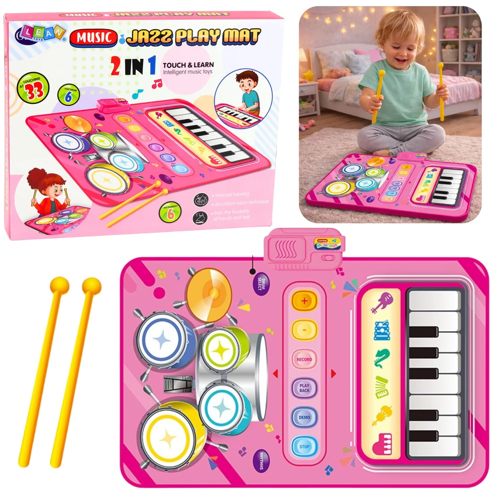Lean Toys Muzikinis kilimėlis 80 x 50 cm