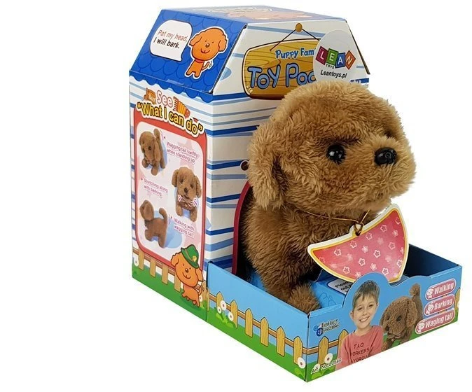 Lean Toys Minkštas interaktyvus šuniukas