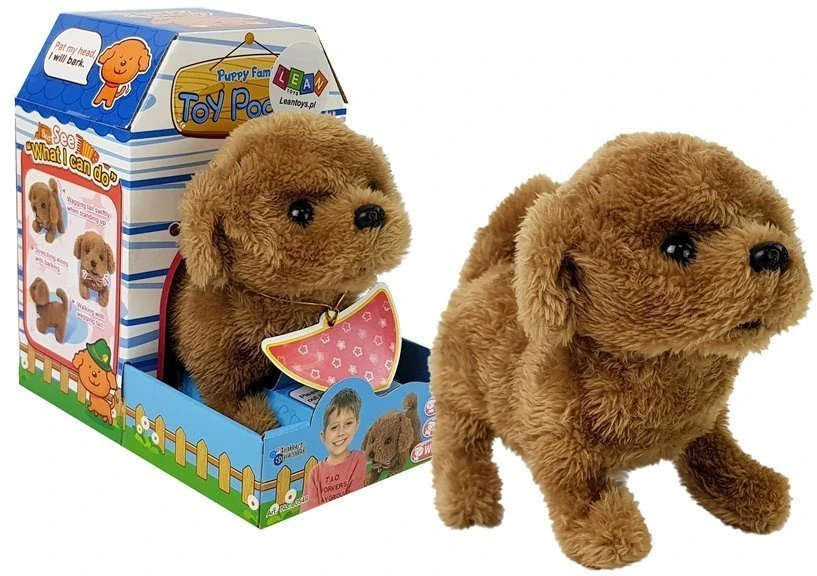 Lean Toys Minkštas interaktyvus šuniukas