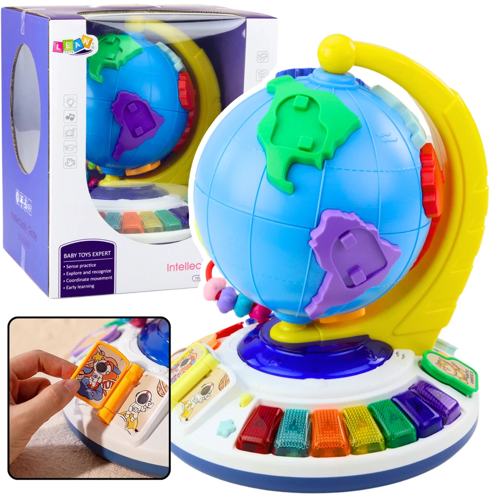 Lean Toys Interaktyvus muzikinis edukacinis gaublys vaikams