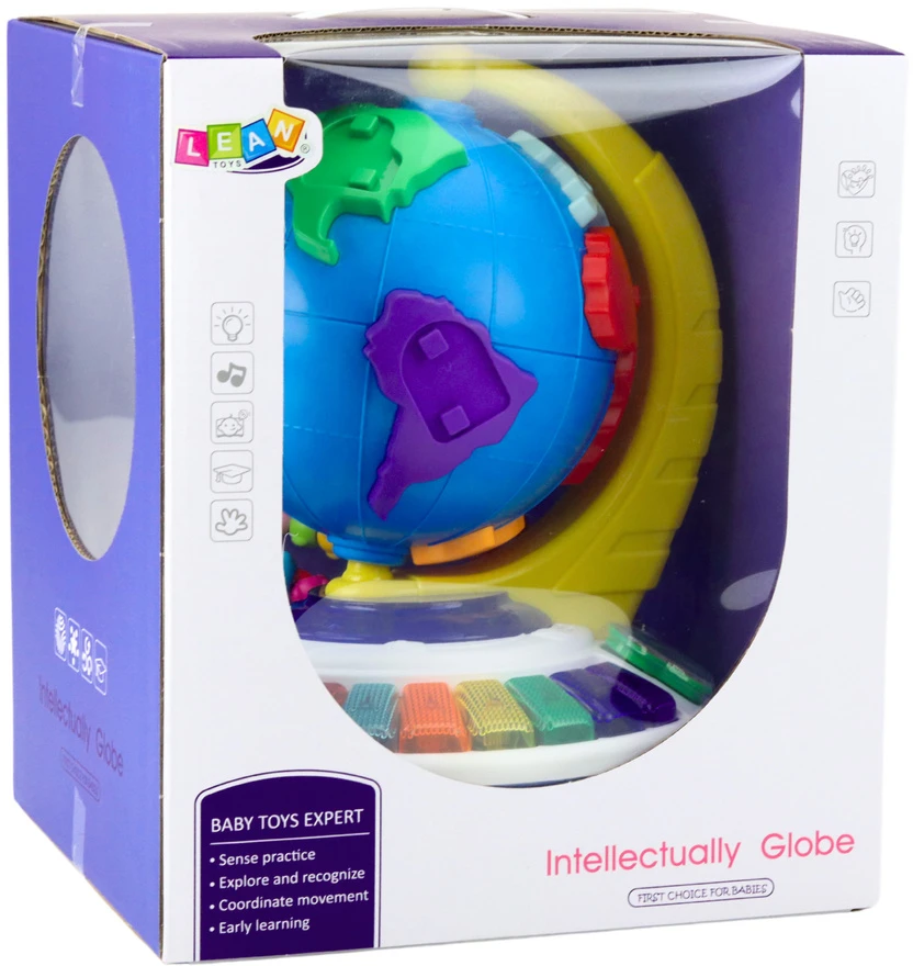 Lean Toys Interaktyvus muzikinis edukacinis gaublys vaikams