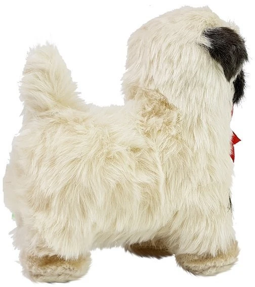 Lean Toys Interaktyvus žaislinis šuniukas mopsas, 20x9x21 cm