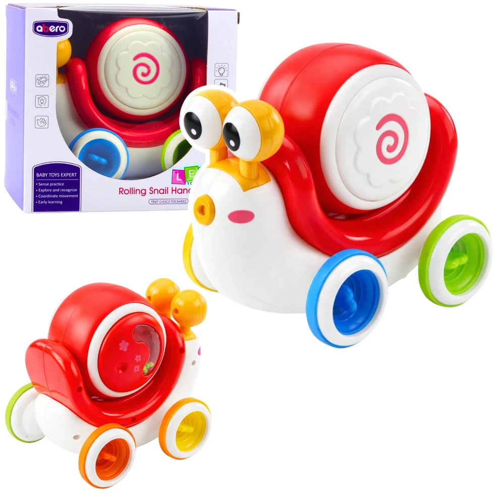 Lean Toys Interaktyvus sraigės formos žaislas 16.3 x 12 x 13.8 cm