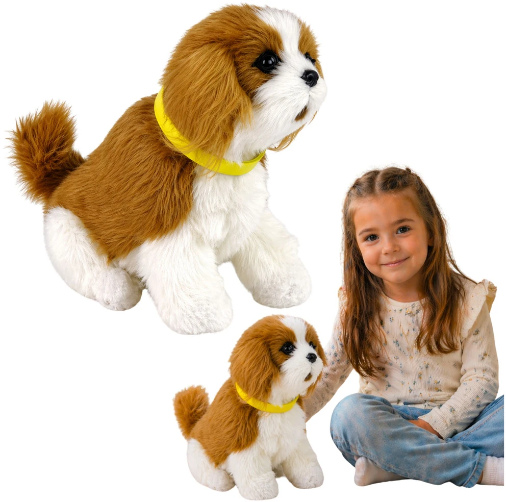 Lean Toys Interaktyvus žaislinis šuo, 19 cm
