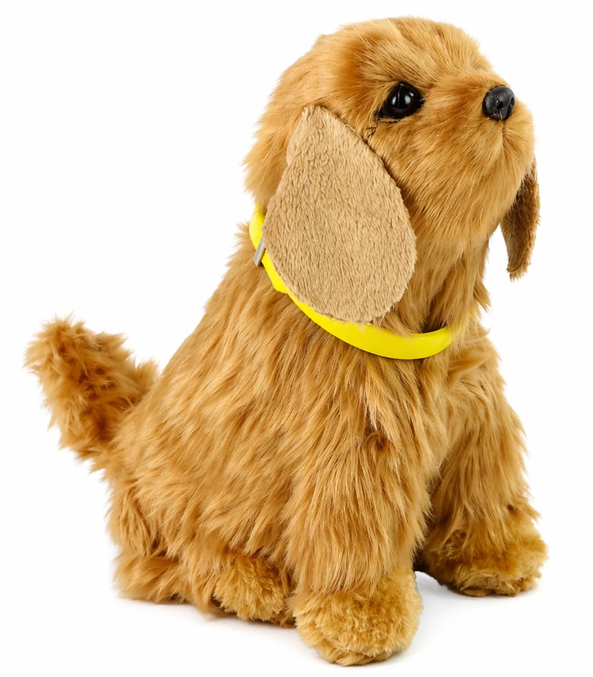 Lean Cars Interaktyvus žaislinis šuo Cocker Spaniel, 19x17x13 cm, rudas