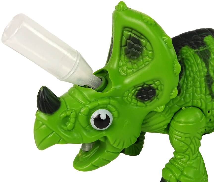 Lean Toys Interaktyvus Triceratops Dinozauras su Garais ir Garsais