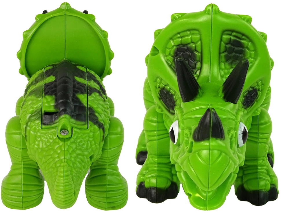 Lean Toys Interaktyvus Triceratops Dinozauras su Garais ir Garsais