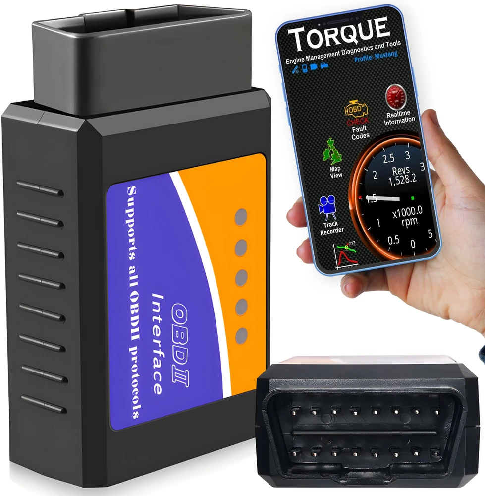 Interfejs Diagnostinė sąsaja OBD2 ELM 327 Bluetooth diagnostikos įrenginys bt