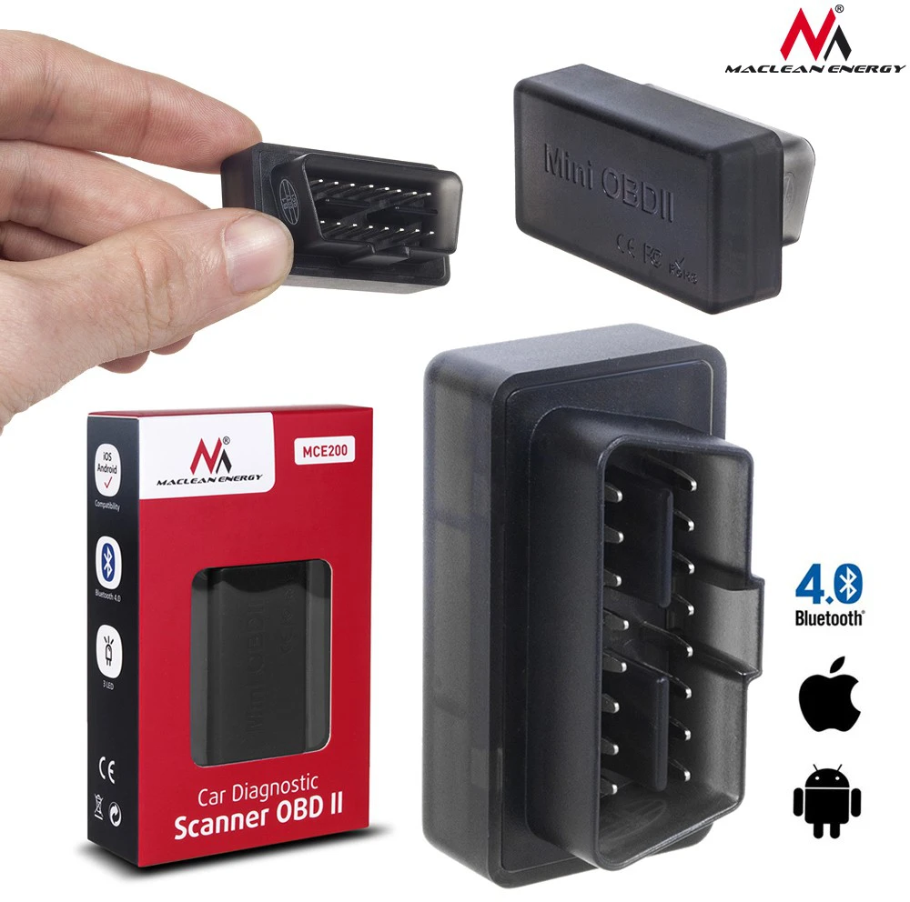 MACLEAN MCE200 Maclean MCE200 OBD2 OBDII SKAENeris IOS ANDROID Bluetooth4.0