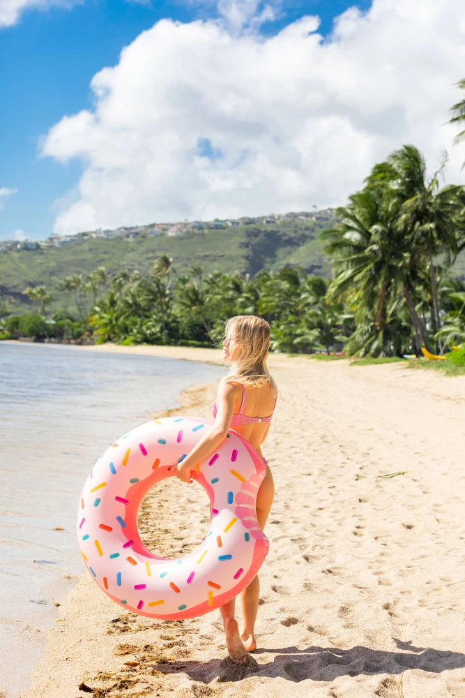 Pripučiamas žaislas INTEX Donut Tube, 107x99cm rožinis 56265NP