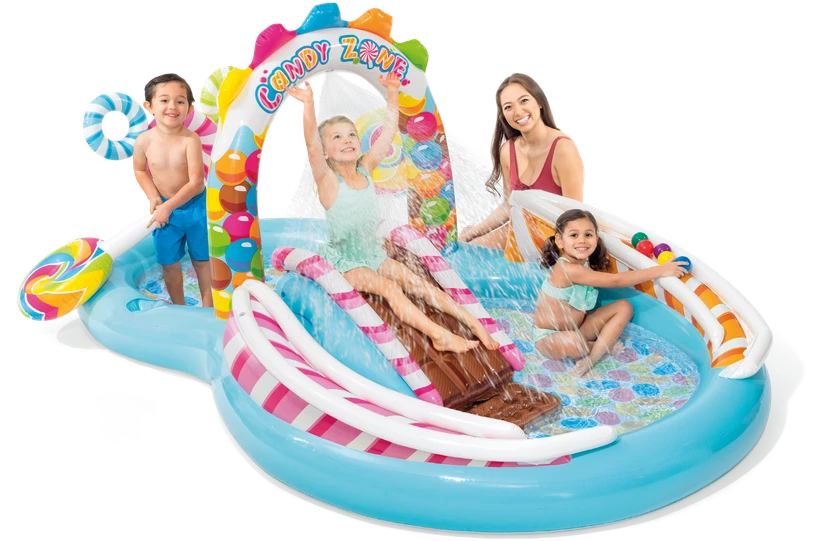 INTEX CANDY WATER ŽAIDIMŲ AIKŠTELĖ, 295 CM X 191 CM X 130 CM, 57149NP