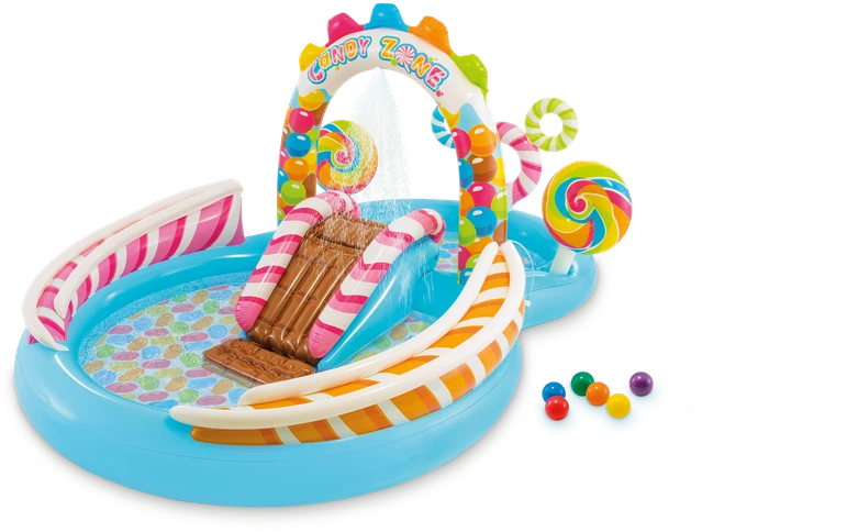 INTEX CANDY WATER ŽAIDIMŲ AIKŠTELĖ, 295 CM X 191 CM X 130 CM, 57149NP
