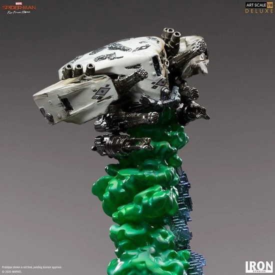 „IronStudios“ – „Marvel Spider-Man Toli nuo namų: Prabangi BDS 1:10 meno statula – „Iron Man Illusion“