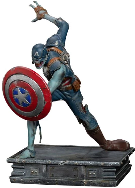 Iron Studios „IronStudios“ – „Marvel What If...“: 1:10 meno statula – zombis Kapitonas Amerika