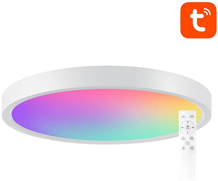 Lubinis šviestuvas Išmani lubinė lempa 30cm WiFi/Bluetooth 16M RGBCW Gosund LB12 1920lm Tuya + nuotolinio valdymo pultas.