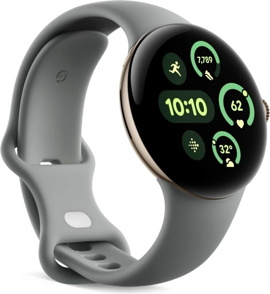 Išmanusis laikrodis „Google“ – „Pixel Watch 3“ 45 mm 4G lazdyno riešuto spalvos