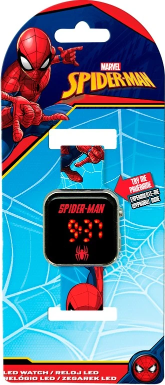 Išmanusis laikrodis Kids Euroswan Skaitmeninis Laikrodis Led Skaitmeninis Dziecięcy Dla Dzieci Spiderman Spider-man / Spd4987