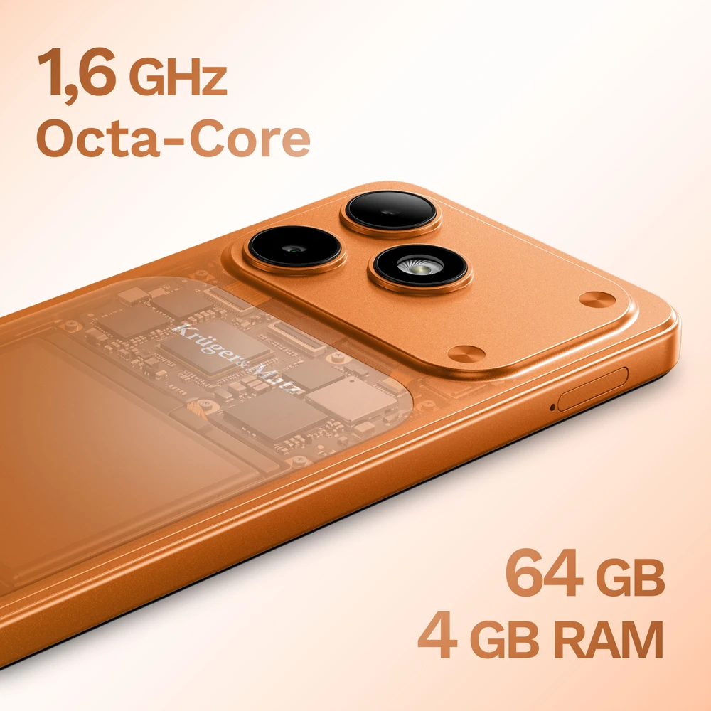 Išmanusis telefonas Kruger & Matz FLOW 12 oranžinis