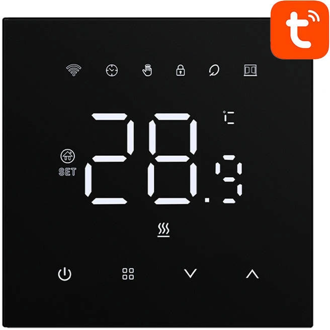 Išmanusis termostatas Avatto WT410-BH-3A-B dujinis boileris 3A WiFi