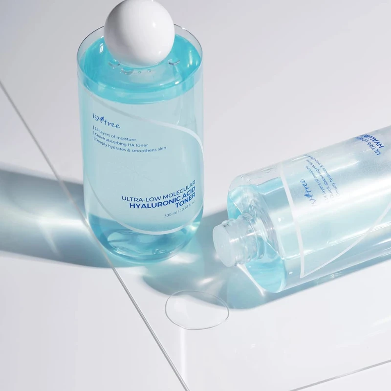 Isntree Ultra-Low Molecular Hyaluronic Acid Toneris drėkinantis veido tonikas, 300 ml