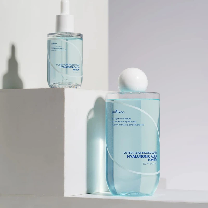 Isntree Ultra-Low Molecular Hyaluronic Acid Toneris drėkinantis veido tonikas, 300 ml