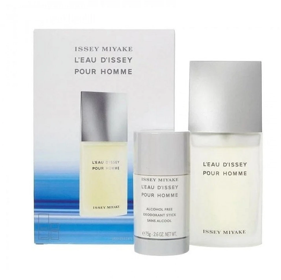 Issey Miyake Leau Dissey Pour Homme rinkinys vyrams (kvepalai EDT, 75 ml + dezodorantas 75 g)