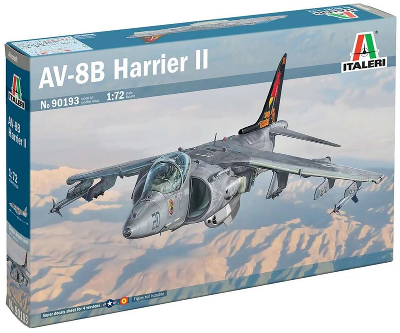 Italeri AV-8B Harrier II 1/72 plastikinis lėktuvo modelis