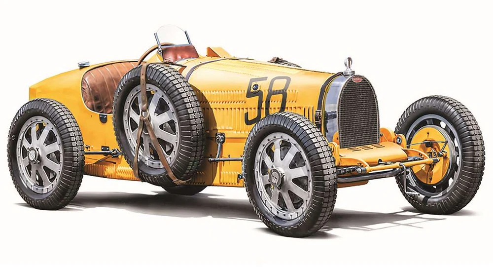Italeri Bugatti Type 35B 1/12 – Targa Florio ’29/Monako GP ’30 surenkamas modelis