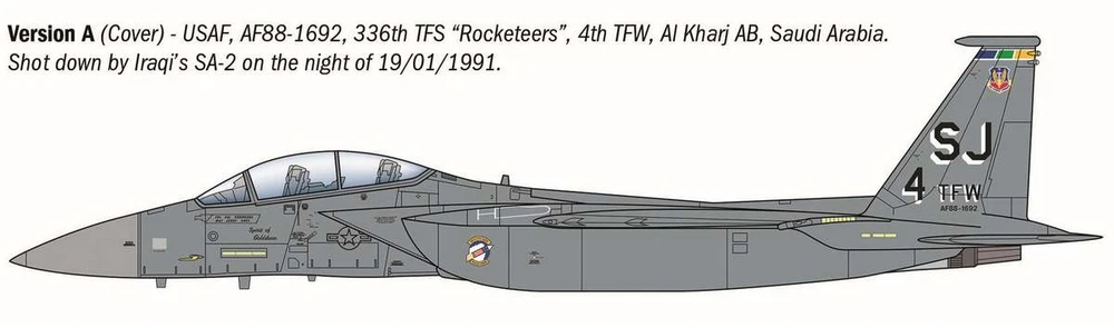 Italeri F-15E Strike Eagle 1/72 plastikinis lėktuvo modelis