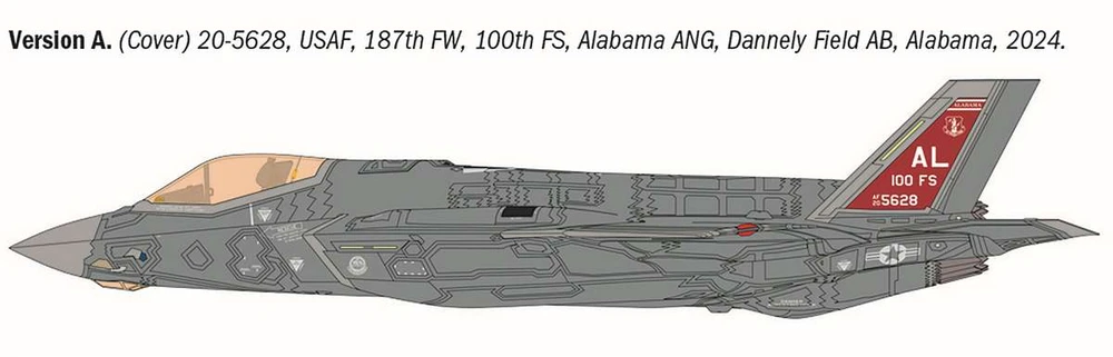 Italeri F-35A Lightning II 1/48 plastikinis lėktuvo modelis