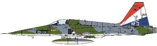 Italeri F-5A Freedom Fighter 1/72 surenkamas lėktuvo modelis