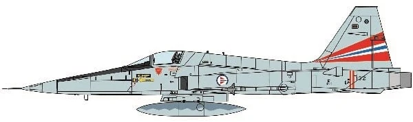 Italeri F-5A Freedom Fighter 1/72 surenkamas lėktuvo modelis
