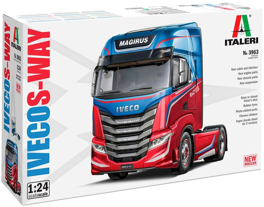 Italeri IVECO Stralis S-Way 1:24 plastikinis sunkvežimio modelio rinkinys 3963