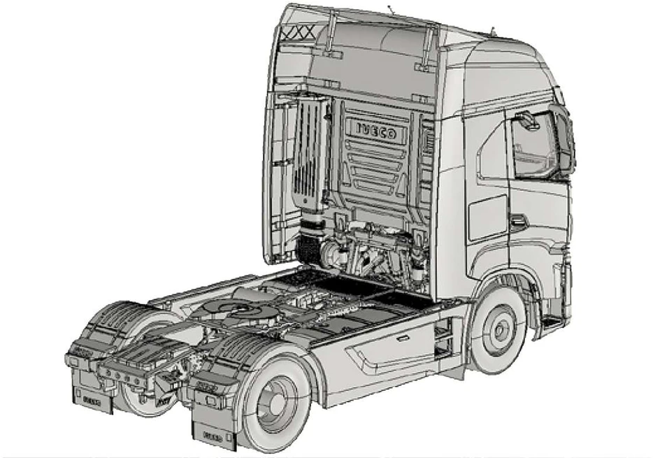 Italeri IVECO Stralis S-Way 1:24 plastikinis sunkvežimio modelio rinkinys 3963