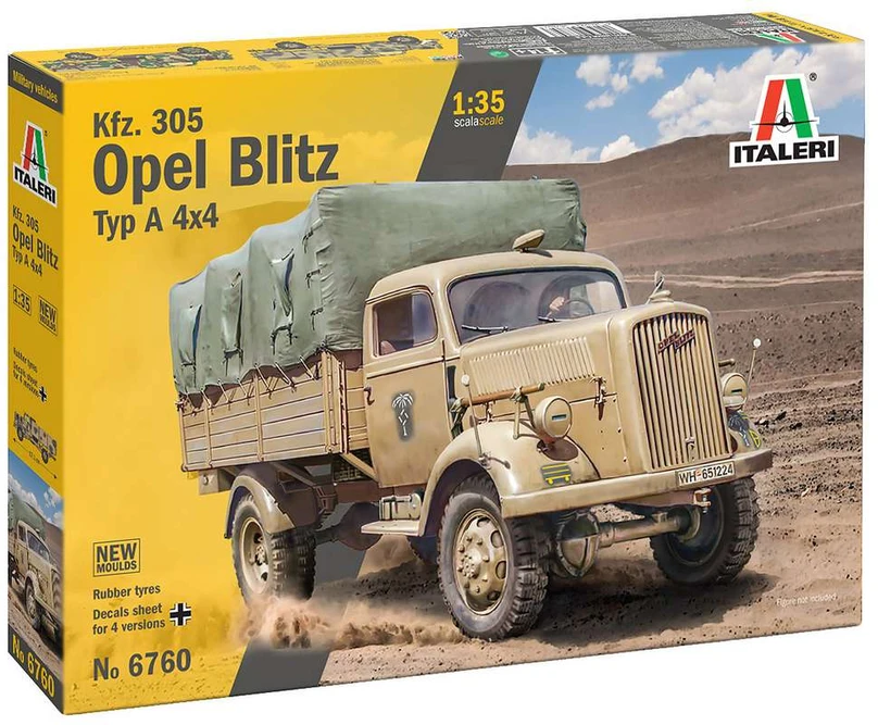 Italeri Opel Blitz Kfz.305 4x4 sunkvežimis 1/35 plastikinis modelis