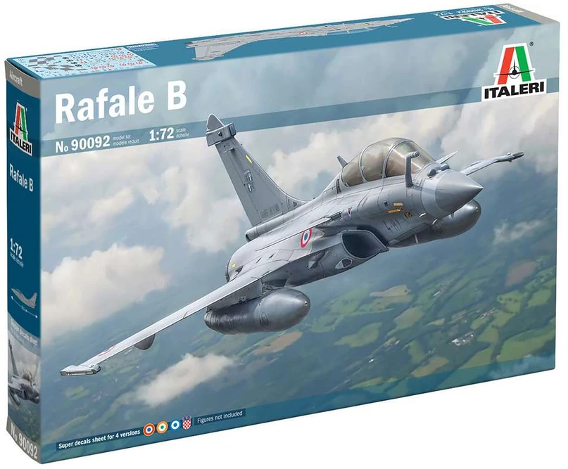 Italeri Dassault Rafale B 1/72 plastikinis lėktuvo modelis