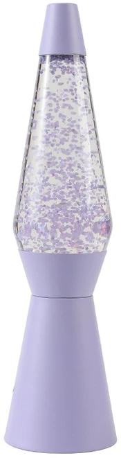 iTotal - Kosminio laivo blizgučių lempa - Pastelinė violetinė - 40 cm