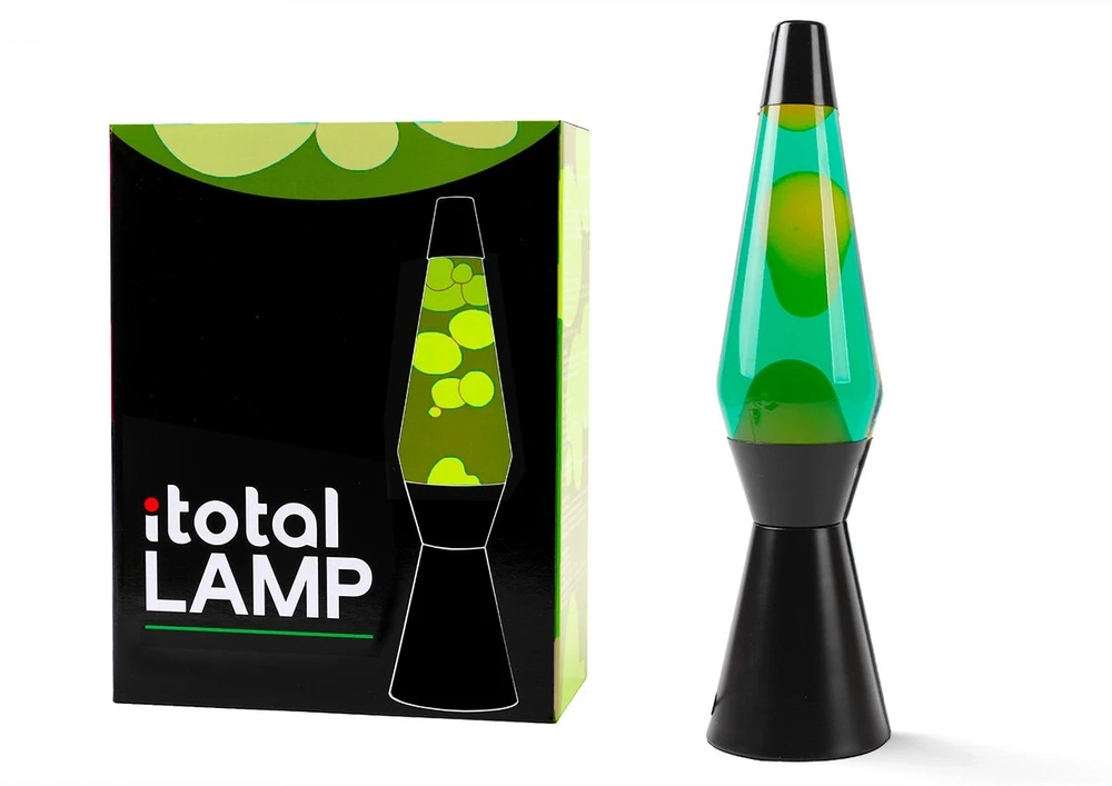 iTotal - Lavos lempa - Juoda/Žalia/Geltona - 36 cm (XL2341)