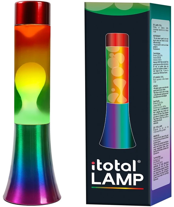 Lava Lempa Itotal 30 cm RAINBOW AW24, spalvota