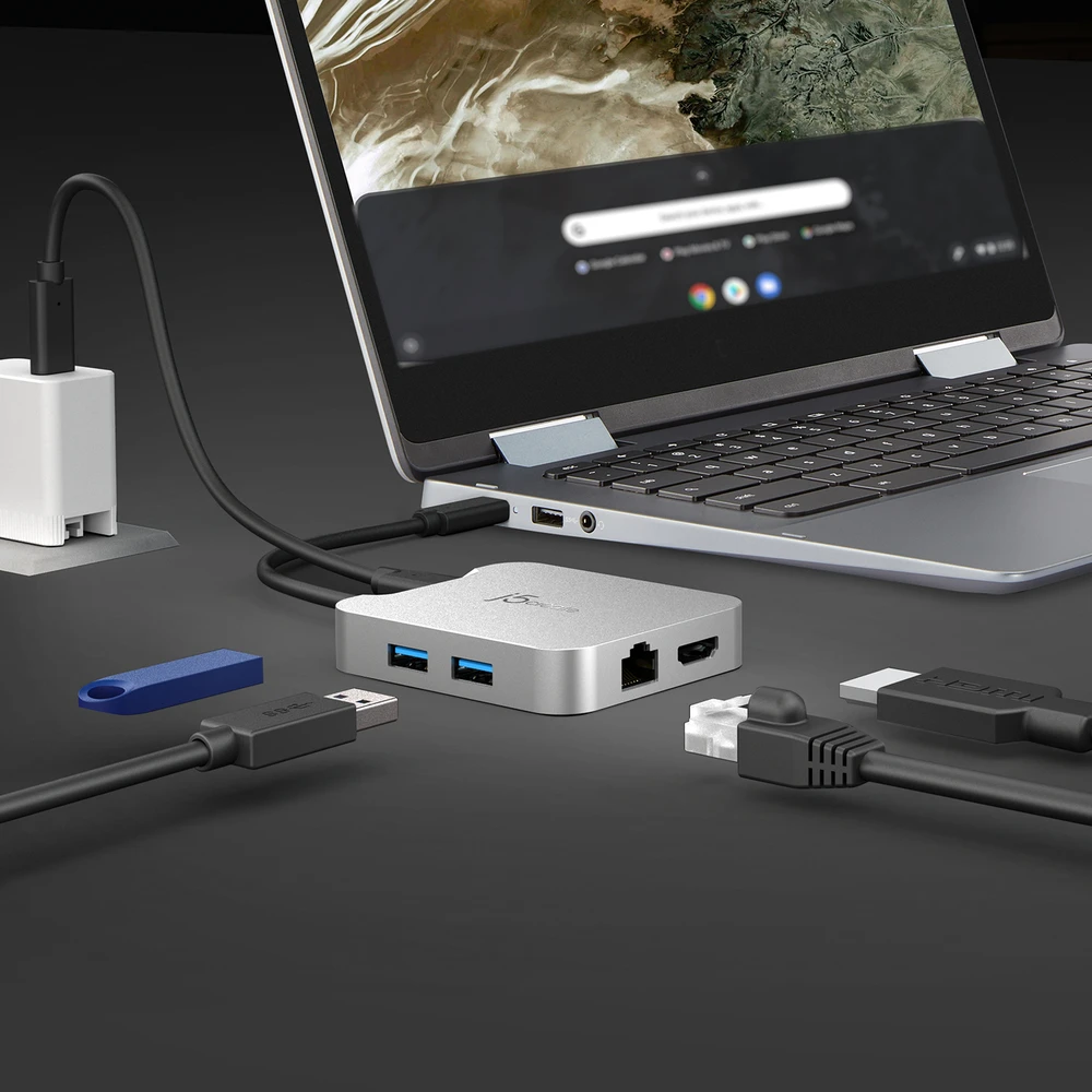 J5create – 4K60 Elite USB-C PD kelių prievadų adapteris