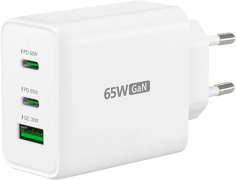Nezatříděno J5create – 65 W GaN USB-C 3 prievadų įkroviklis – ES