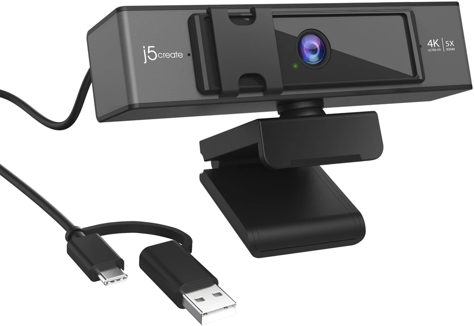 J5create – USB 4K Ultra HD internetinė kamera su 5 kartų skaitmeniniu priartinimu ir nuotolinio valdymo pultu