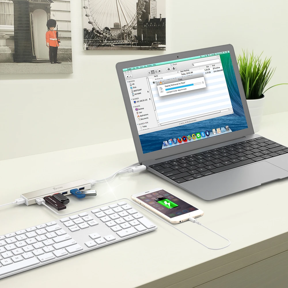 J5create – USB-C 7 prievadų šakotuvas – ES/JK