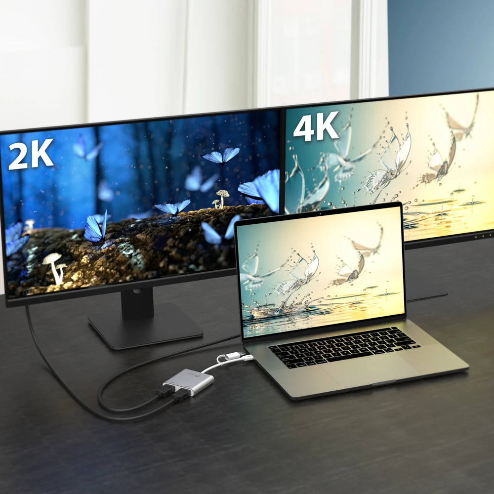 J5create – USB-C į dvigubą HDMI kelių monitorių adapteris